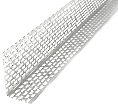 Fassadenprofile Lüftungswinkel Alu, Lüftungsprofil 30x50mm, 20 Stück Silber, Optimale Fassaden- und Dachbelüftung, geeignet zur Vogelabwehr, Traufgitter