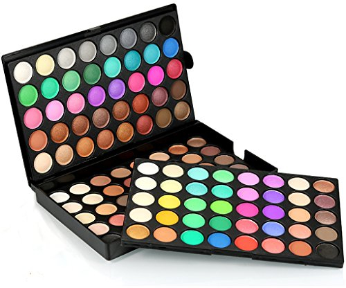 120 Colori Palette Ombretti Professionali Palette Make Up - Trucchi Ombretti Palette Donna Tavolozza Makeup Trucco Occhi, Matte Shimmer Tavolozza di ombretti per l'uso profi e quotidiano