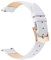 EACHE Damen Uhrenarmbänder Reinem Weißem Leder Schnellverschluss 18 mm Dünne Lederarmbänder für Damen Roségoldener Schnalle