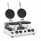 Royal Catering Gofrera Doble Máquina de Waffles RC-WMD01 (Dimensiones: 185 mm, Potencia: 2.600 W, Temporizador: 1-5 min)