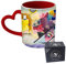 My Custom Style Tazza Cuore Manico Rosso#Arte-GialloRossoBlu Kandinsky#325ml