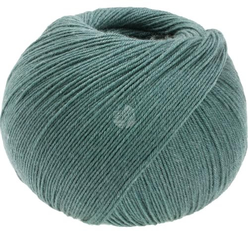 LANA GROSSA Meilenweit Seta | Sockengarn mit Seidenanteil, waschmaschinenfest | Handstrickgarn 55% Schurwolle (Merino), Polyamid, & Seide | 100g Wolle zum Stricken & Häkeln | 400m Garn FB7