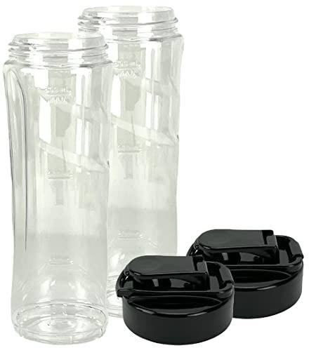 2 Pack 20 oz Cup with To-Go Lid Replacement Part Compatible with Oster BLSTAV BLSTPB My Blend 250-Watt Blender