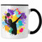 Trendation - Volleyball Geschenk Tasse Grafik Coach Herren Mädchen Kaffee Zubehör Volleyball-Spieler Spielerin (Schwarz)