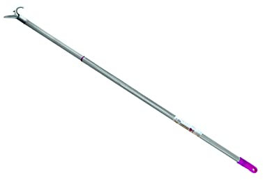 Sicignano | Asta Appendiabiti in Metallo per Armadio con Manico Telescopico Estensibile fino a 150 cm, Grigio, Made in Italy