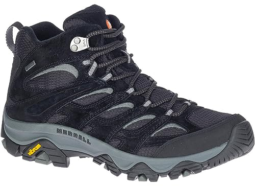 Merrell Homme Moab 3 Mid GTX Botte de randonnée, Noir Gris, 44.5 EU