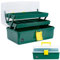 Creahaus Caja de almacenamiento multiusos de 3 capas de 13 pulgadas, caja de almacenamiento para manualidades con compartimentos, caja de herramientas de plástico, caja de almacenamiento de