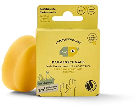 forpeople BIO Handcreme 30g · Feste Handcreme für sehr trockene Hände · Für Männer & Frauen · Bienenwachs Handcreme Bio Naturkosmetik · Beanspruchte & rissige Kletter Handwerker & Arbeiterhände