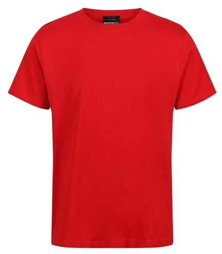 Regatta Professional Mens Pro Soft Touch Cotton Short Sleeved T Shirt Classic Red
