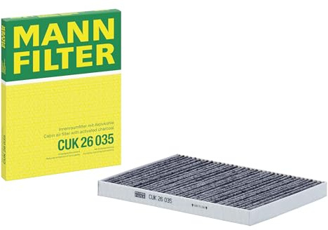 MANN-FILTER CUK 26 035 Innenraumfilter / Kabinenluftfilter - Pollenfilter mit Aktivkohle - für Pkw + Transporter