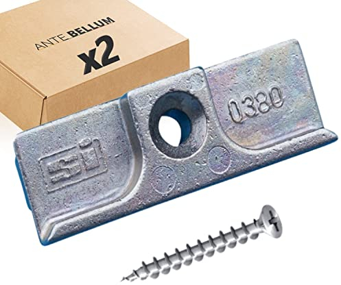 Siegenia TS Tipo 380 también 0380 también A0380 con material de fijación Ante Bellum® (2 unidades)