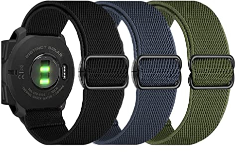 OTOPO Elastische Uhrenarmbänder für Garmin Instinct/2 Solar, 22mm Weiches Dehnbares Nylon Ultraleichtes Armband, Ersatzarmband für Herren und Damen, für Garmin Instinct Tactical/Esports/Solar/Tide