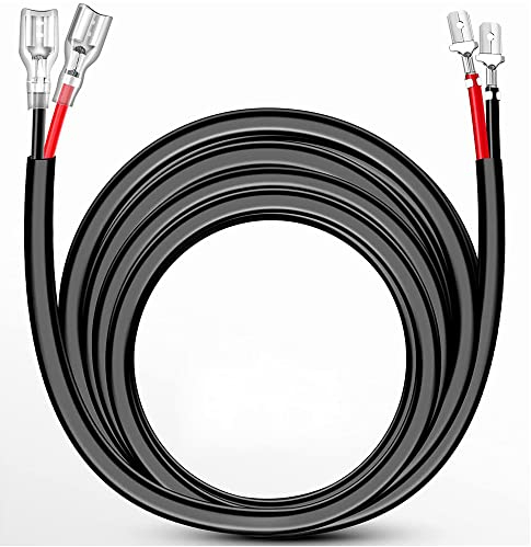 Gebildet 16AWG 3 Meter Kabelbaum-Verlängerungskabel-Kit 12-24V/15A für LED-Arbeitslichtleiste, LED-Pods, Offroad-Leuchten, Fahren, Nebelscheinwerfer, Bootsbeleuchtung