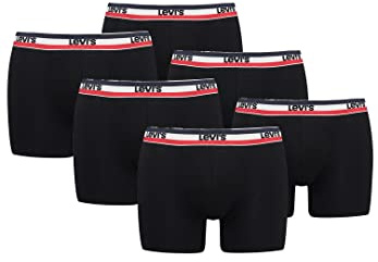 6er Pack Herren Levis SPRTSWR Logo Boxer Brief Boxershorts Unterwäsche Pants