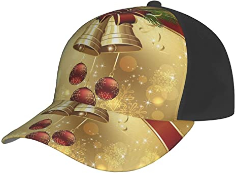 Merry Christmas Baseball Cap Adjustable Dad Hat Classic Fashionable Sun Cap for Men Women Black, Black, One Size, Schwarz, EinheitsgröÃŸe