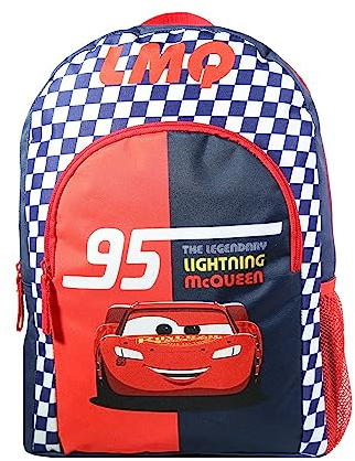 Bagtrotter Rucksack 37 cm mit Tasche Disney Cars Rot und Blau