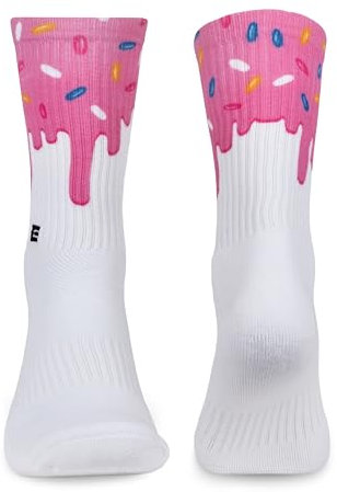 ELITEX TRAINING Performance Chaussettes pour CrossTraining, Fitness (L-XL, Rose glacé)