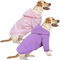 HuaLiSiJi Hunde Hoodie Hund Kapuzenpullis Groß Hundepullover Grosse Hunde Hundepullover Groß, Warm und Leicht, Mit Einer Weichen Textur, Leicht zu Tragen und Hellen Farben (4XL, Rosa+Lila)