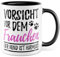 Pagma Druck Kaffeetasse Hunde Dackel Hundemama Geschenkidee Hundepapa Herrchen Geschenke für Frauen Welpe Kaffee-Becher (Weiß/Schwarz, 330 ml)