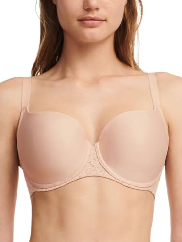 Chantelle Norah T-Shirt-BH mit offenem Ausschnitt, Nude-Rouge, 70D