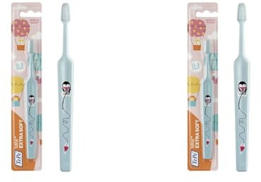 TEPE Mini Zahnbürste mit dem Härtegrad Xsoft, Farblich Sortiert, 1 stück (2er Pack)