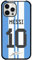 EZB Lionel Messi Themed iPhone Phone Case | Flexible Shock Absorbant Cool Phone Cover | Blue and White Messi Case (iPhone 11)