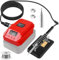 Asfrode Saldatore per Einhell, batteria agli ioni di litio da 18 V, 60 W, LCD, temperatura regolabile 180 – 480 °C, saldatore cordless con filo di saldatura, 50 g, supporto per saldatore portatile per