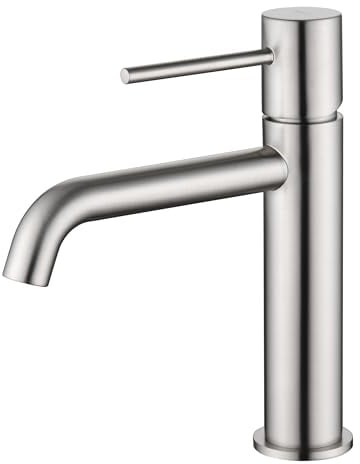 IMEX BDM039-1NQ MONZA Grifo Monomando de Lavabo Color Níquel Cepillado