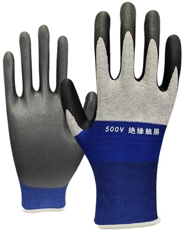 1 Paar Isolierhandschuhe für Elektriker, Elektriker Handschuhe Lsolierhandschuhe 500V Elektrisch Isolierte Handschuhe Gummi Schutzhandschuhe für Elektriker und Wartungsprofis, Elektrische Wartung