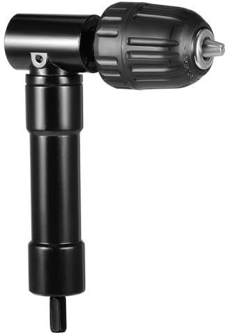 Gueenky Adattatore per Trapano ad Angolo Retto a 90°, 0,8-10mm Mandrino per Trapano con Regolazione Angolare Attacco per Trapano Angolare Adattatore per Mandrino da Trapano Angolare