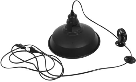 MAGICLULU Vintage Pendelleuchte Aus Metall Mit Seilaufhängung Verstellbar Rustikaler Industriestil Für Küche Esszimmer Und Flur Mit Euro Stecker Und Industrial-stil
