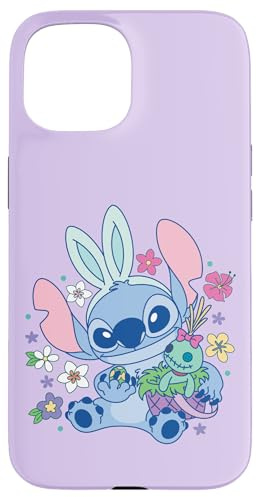 Disney Lilo & Stitch Cute Easter Bunny Stitch and Scrump Hülle für iPhone 15