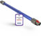DEGG Staubsaugerrohr für Dyson V7, V8, V10, V11 und V15 Teleskoprohr 32MM, Verlängerungsrohr, Saugrohr Ersatzteile Staubsauger Zubehör - Farbe: Blau