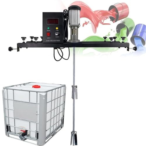 SBCGFY Elektrische Tankmischmaschine, IBC-Rührwerk, kommerzielle 1-Tonnen-Farbrührmaschine mit Halterung, Farbmischgerät