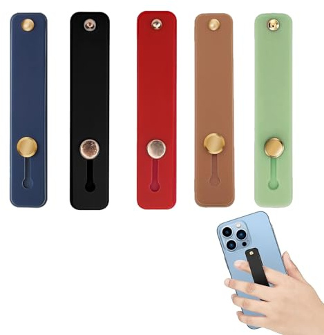 5 Stück Handy Fingerhalter,Fingerhalterung Handy,Halterung Hand,Handyhalter Hand,Handyhalterung Finger,Smartphone Fingerhalters für Die Meisten Mobiltelefone,Phone Grip,Handygriff Fingerhalter