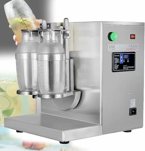 Automatic Milk Tea Shaking Machine Electric Double Frame Milk Tea and Cocktail Shaker 400r/min Stainless Steel & Double Cups~/