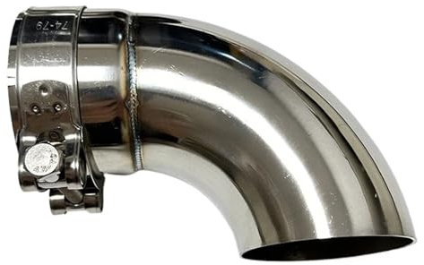 Embout d'échappement voiture Raccord Coudé Pour Silencieux D'échappement(67mm)