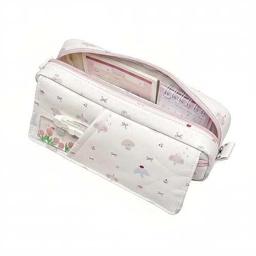 RTRTGS Große Kapazität Federmäppchen für Teenager Mädchen, Schule & Büro, 3 Fach Mäppchen Etui Stifte (Pencil Case)