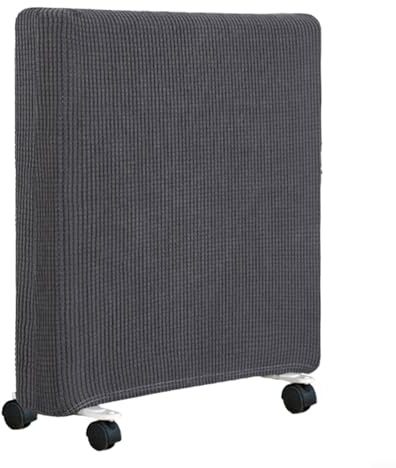 Glewi Heater Cover Protective Dust Cover For Radiators - Stretchable Polyester Fabric, Compatible With Most Electric And Oil Heaters(Dark Gray M)