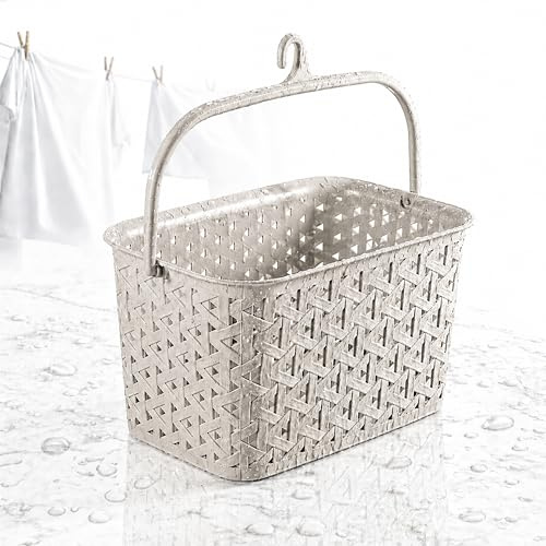 Panier à pinces à linge à suspendre | Panier à pinces pour pinces à linge avec crochets | Séchoir à linge rotatif | Panier à pinces ouvert sans BPA | Panier à pinces lavable Alternative
