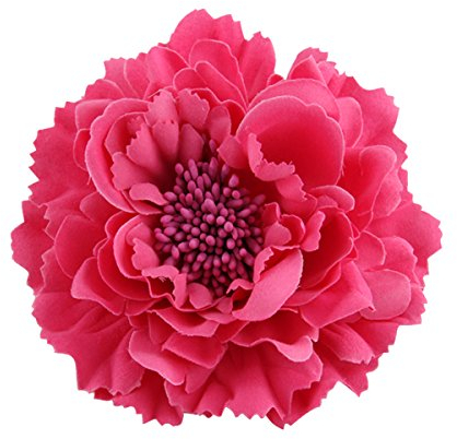 Ansteckblume, Haarblume Haarschmuckin vielen Farben, Haarblüte mit Haarclip und Sicherheitsnadel Rosa