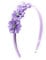 PrettyBoutique Triple Satin Flowers Girls Alice Headband Hair Band (Lilac)