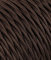 Cable eléctrico trenzado/trenzado revestido de tela. Color marrón. Sección 3 x 2,50 (10 metros)