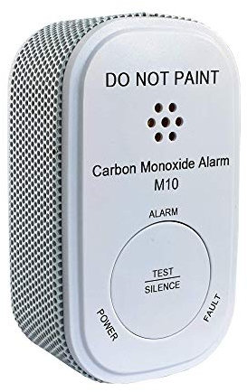 NEMAXX® M10 mini CO Melder mit 10-Jahres-Batterie, Kohlenmonoxid Gasmelder, mit hochwertigem Figaro Sensor, kompakt, inkl. Alarm, Stummschaltung und Befestigungszubehör