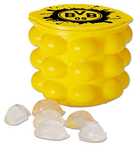Borussia Dortmund Herren 08603 Eiswürfelbehälter, gelb, 15,5