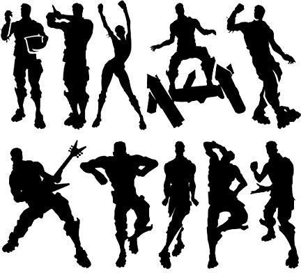 YOUSAN Game Wandaufkleber/Wandtattoo, Vinyl, 45,7 x 41,9 cm 2 schwarz