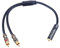 Devinal RCA to 1/8 Female Y Cable - Female 3.5mm to Dual RCA/Phono Male Stereo Splitter Cord, Mini Jack to 2RCA Audio Breakout Adapter, 12 inch 30cm