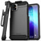 Encased iPhone 11 Phone Case with Belt Clip (2019 Scorpio Armor) Heavy Duty Rugged Protective Cover with Holder (Black)