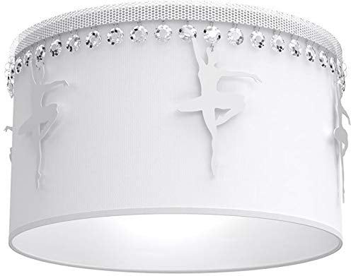 MILAGRO Hängelampe Deckenleuchte Kinderzimmer Ballerina Deckenlampe Hängelleuchte für Kinder Kronleuchter Kinderlicht Kinderlampe 1x E27 230V IP20