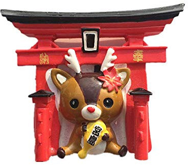 MUYU Magnet Miyajima Japón imán 3D para Nevera de Viaje, Recuerdo de Viaje, Regalo para el hogar y la Cocina, Adhesivo magnético de Japón colección de imanes